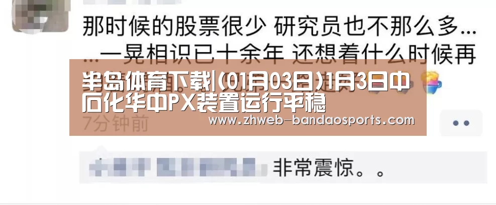 半岛体育下载|(01月03日)1月3日中石化华中PX装置运行平稳(图1) 半岛体育线上观看